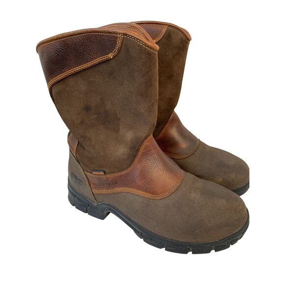 Timberland PRO Mens 11.5M Waterproof Leather Steel Toe Work Boots E9059 GUC - Picture 1 of 13